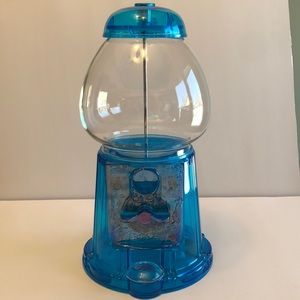Carousel Junior Blue Acrylic Gumball Machine/Bank